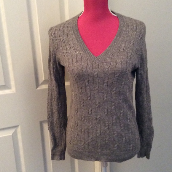 LOFT Sweaters - Loft silver metallic sweater